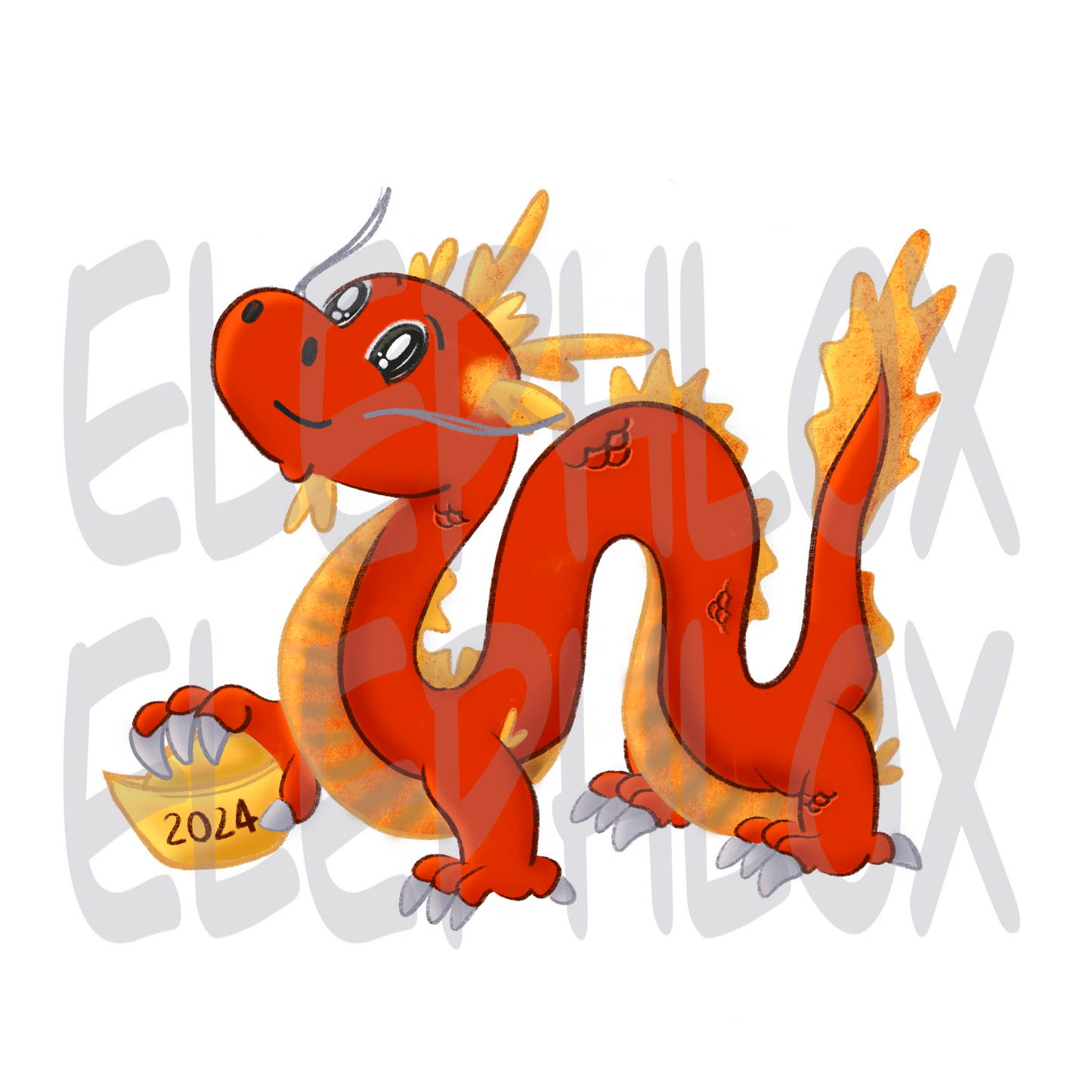 2024 Year of the Dragon Sticker | ElePhlox