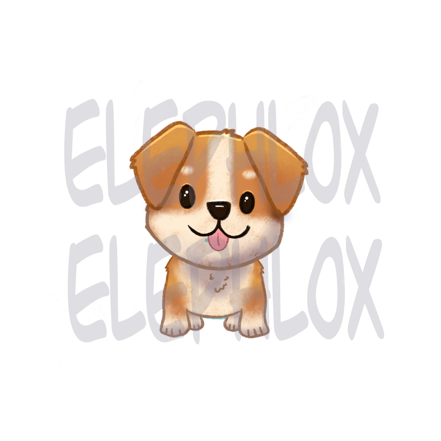 Corgi Puppy with Floppy Ears Sticker | ElePhlox